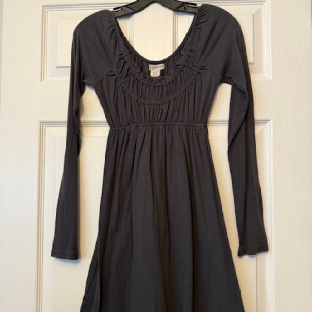 Billabong Long Sleeve Dress Dark Gray Size M